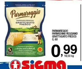 Parmareggio Parmigiano Reggiano Grattugiato 60 G(ml)