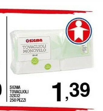 Sigma Sigma Tovaglioli offerta