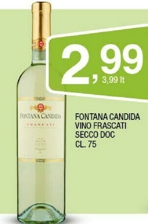 Sigma Fontana Candida Vino Frascati Secco Doc offerta