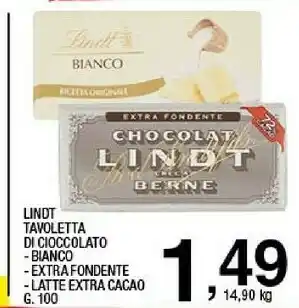 Sigma Lindt Cioccolato Extra Fondente offerta