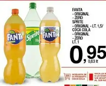 Sigma Coca-Cola - Fanta Lemon 1500 G(ml) offerta