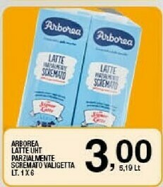 Sigma Arborea Latte Parzialmente Scremato UHT offerta