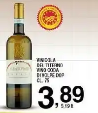 Sigma La Vinicola Del Titerno - Falanghina Beneventano IGP 750 G(ml) offerta