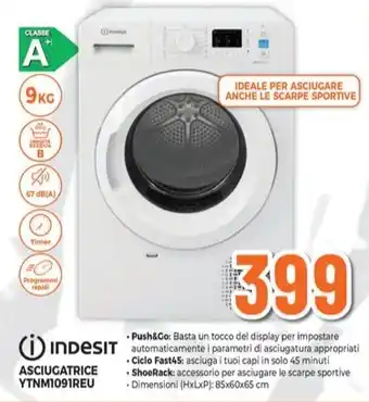 Expert INDESIT ASCIUGATRICE YTNM1091REU offerta