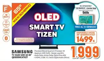 Expert SAMSUNG TV OLED UHD 4K 65" QE65S90CATXZT offerta