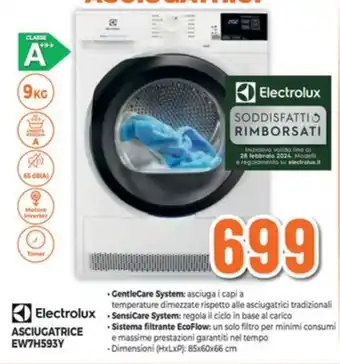 Expert Electrolux ASCIUGATRICE EW7H593Y offerta