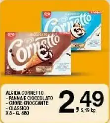 Sigma Algida Cornetto Classico Formato Speciale 480 G(ml) offerta