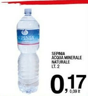 Sigma Sepinia Acqua Minerale Naturale offerta