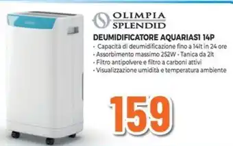 Expert OLIMPIA SPLENDID DEUMIDIFICATORE AQUARIASI 14P offerta