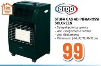 argo STUFA GAS AD INFRAROSSI SOLGREEN