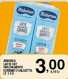 Sigma Arborea Latte Parzialmente Scremato UHT offerta