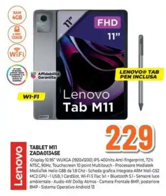 Expert Lenovo TABLET M11 ZADA0134SE offerta