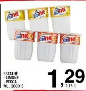 Sigma Ferrero EstaThè Limone Bicchierino 600 G(ml) offerta