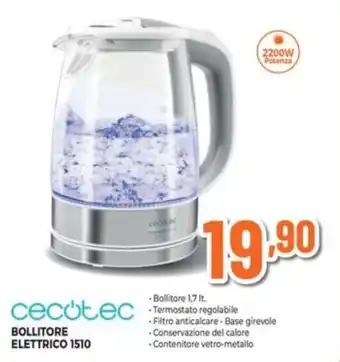 Expert cecotec BOLLITORE ELETTRICO 1510 offerta