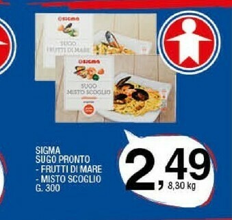 Sigma Sigma Sugo Pronto Frutti Di Mare offerta