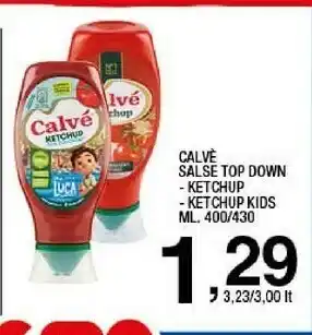 Sigma Calvè Salse Top Down offerta