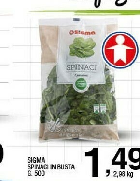 Sigma Sigma Spinaci In Busta offerta