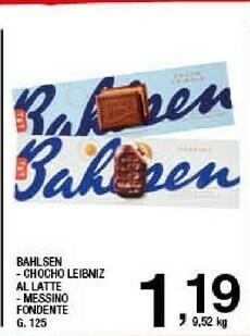 Sigma Bahlsen Choco Leibniz Fondente 125 G(ml) offerta