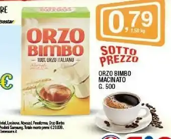 Sigma Orzo bimbo Macinato Speciale Moka 500 G(ml) offerta