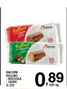 Sigma Balconi Rollino Alla Nocciola 222 G(ml) offerta