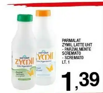 Sigma Parmalat Zymil Latte Parzialmente Scremato Alta Digeribilità Senza Lattosio UHT 1000 G(ml) offerta