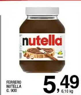 Sigma Ferrero Ferrero - Nutella offerta