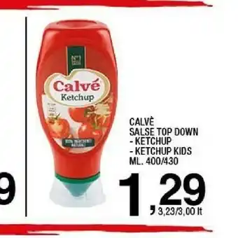 Sigma Calvè Salse Top Down Ketchup offerta