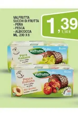 Sigma Valfrutta Bio Pesca 200 G(ml) offerta