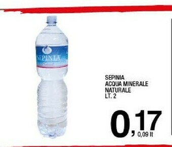Sigma Sepinia Acqua Minerale Naturale offerta