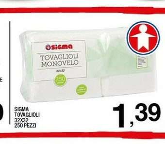Sigma Sigma Tovaglioli Monovelo offerta