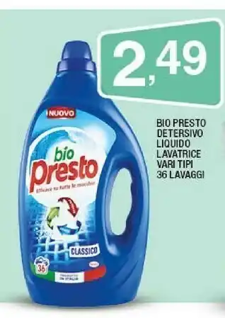 Sigma Presto Detersivo Liquido Lavatrice offerta
