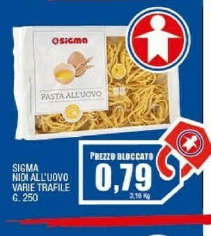 Sigma Sigma - Pasta All'Uovo 250 G(ml) offerta