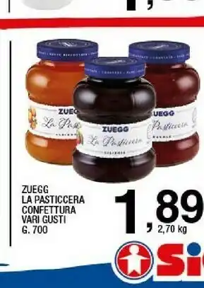 Sigma Zuegg La Pasticcera Ciliegie offerta