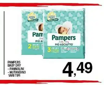 Sigma Pampers Baby Dry Piu Asciutto offerta