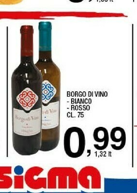 Sigma Borgo Di Vino - Vino Bianco 750 G(ml) offerta