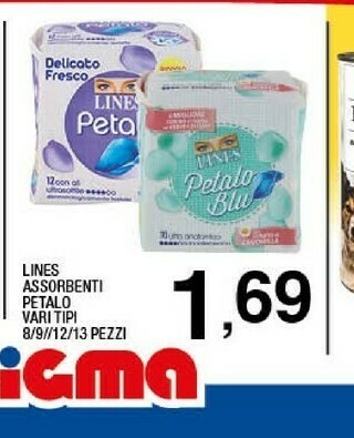 Sigma Lines Assorbenti Petalo offerta