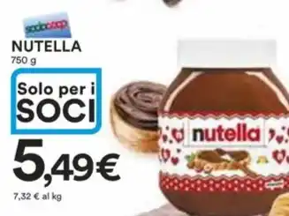 Ipercoop NUTELLA 750 g offerta