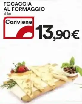 Ipercoop FOCACCIA AL FORMAGGIO offerta