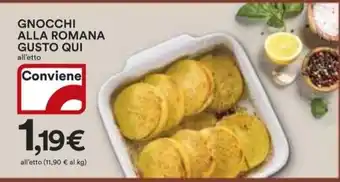 Ipercoop GNOCCHI ALLA ROMANA GUSTO QUI offerta