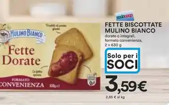Ipercoop FETTE BISCOTTATE MULINO BIANCO offerta