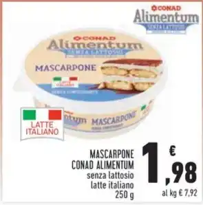 Conad MASCARPONE CONAD ALIMENTUM offerta
