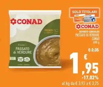 Conad PASSATO di VERDURE CONAD offerta