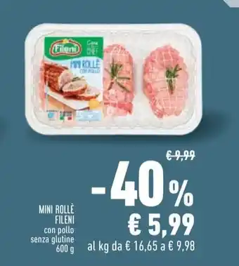 Conad MINI ROLLE FILENI offerta