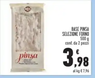 Conad BASE PINSA SELEZIONE FORNO conf. da 2 pezzi offerta