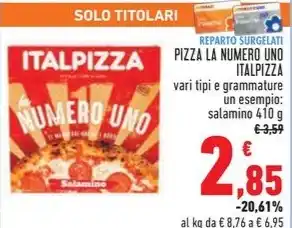 Conad PIZZA LA NUMERO UNO ITALPIZZA offerta