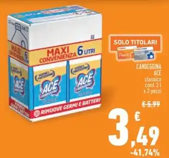 Conad CANDEGGINA ACE classica conf. 31 x 2 pezzi offerta