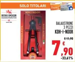 BALAUSTRONE 3 PEZZI KOH-I-NOOR