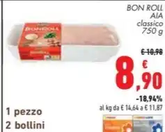 Conad BON ROLL AIA classico 750 g offerta