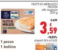 Conad FILETTI DI MERLUZZO FROSTA offerta