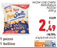 Conad WOW CHE CHIPS! PATASNELLA PIZZOLI offerta